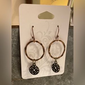 Bronze Hoop Earrings (Handmade)